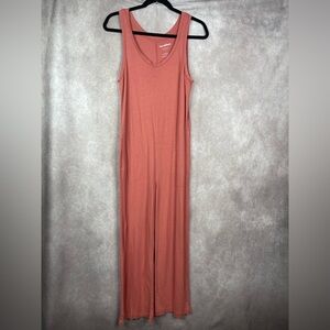 Brooklinen Loungewear Collection Adelphi Classic Loose Jumpsuit In Pink Size XS